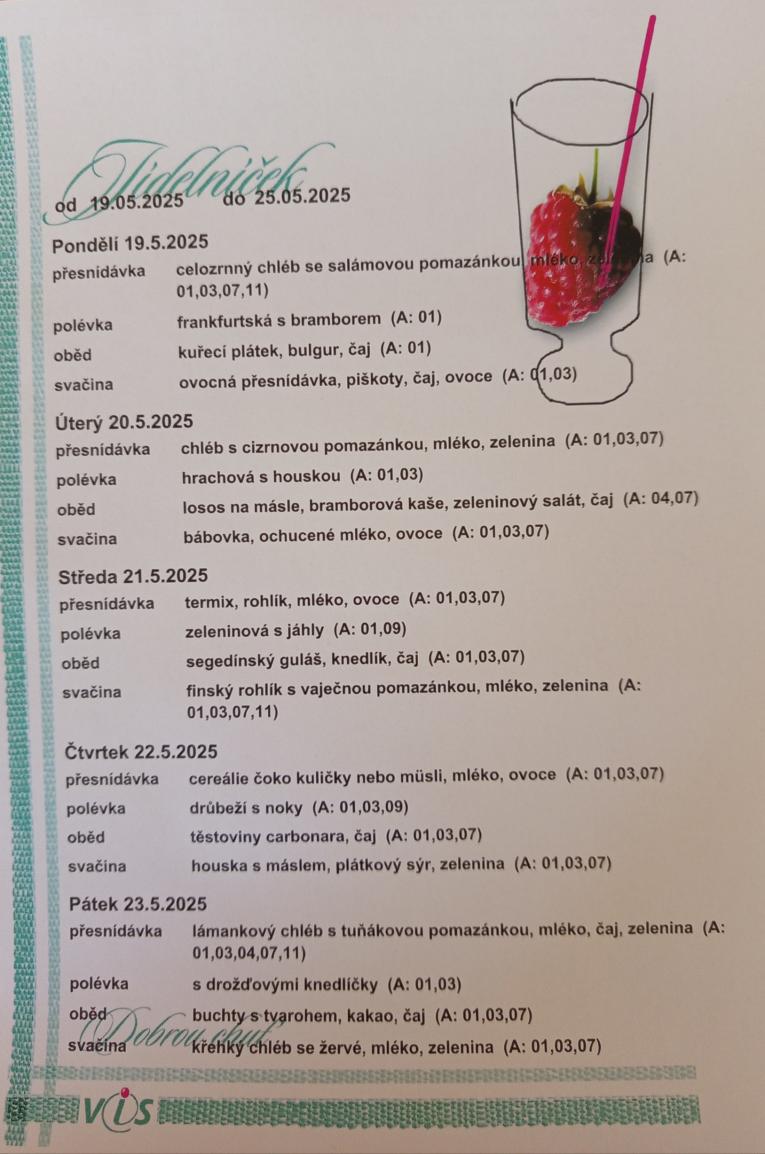 jidelníček
